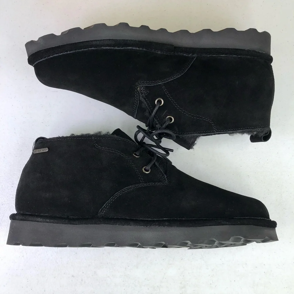 Bearpaw Spencer Black Suede Chukka Boots